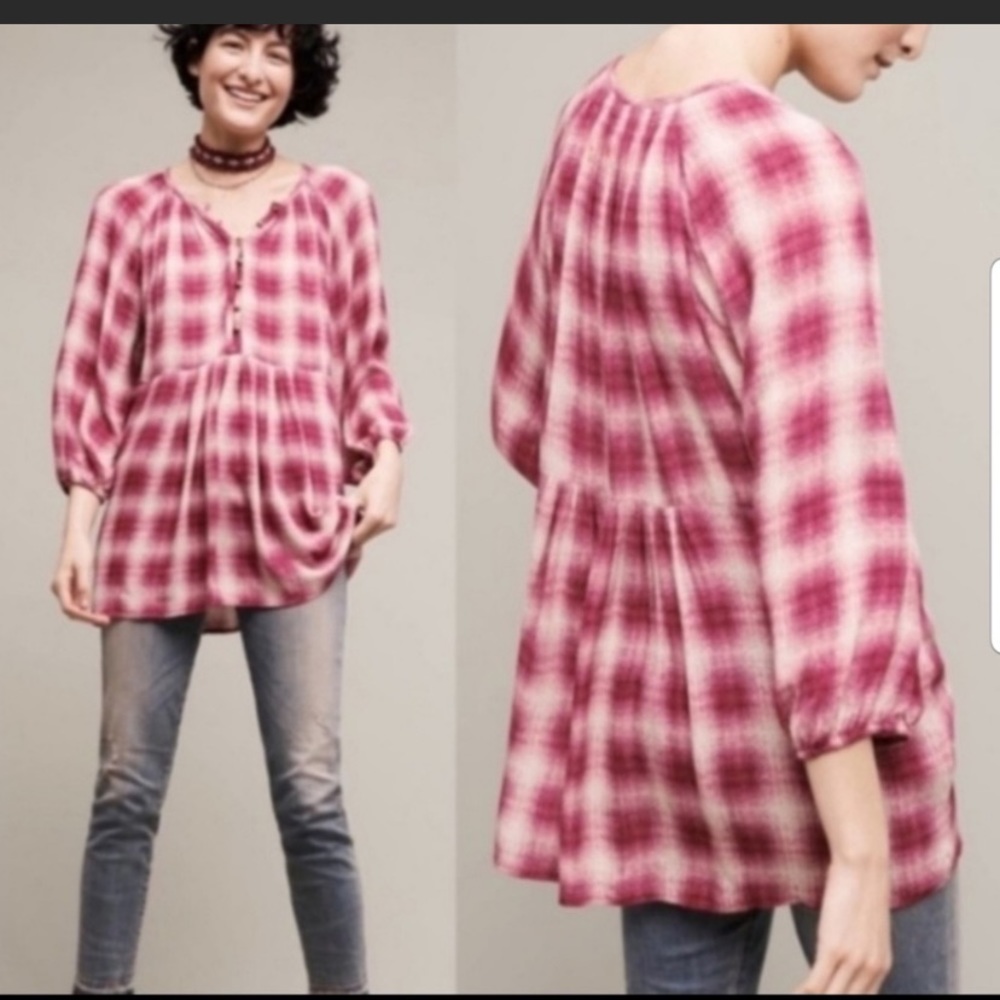 Anthropologie Maeve peplum top
